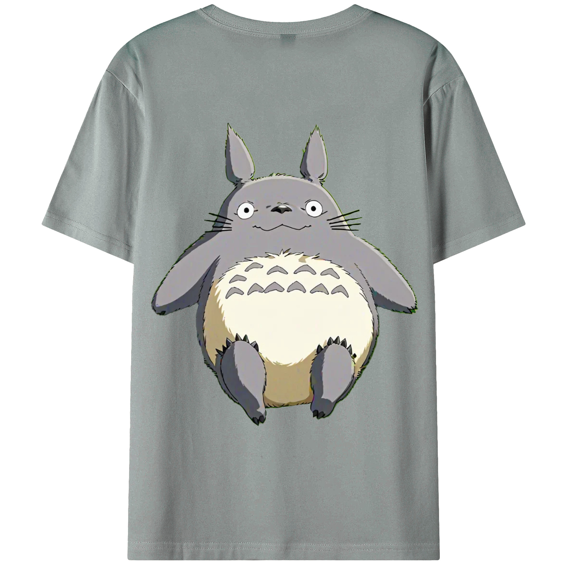 （画像用） となりのトトロ 草壁メイ 草壁サツキ My Neighbor Totoro Satsuki Kusakabe Mei Kusakabe 綿100％ メンズ半袖Tシャツ（バックプリント） 通気性